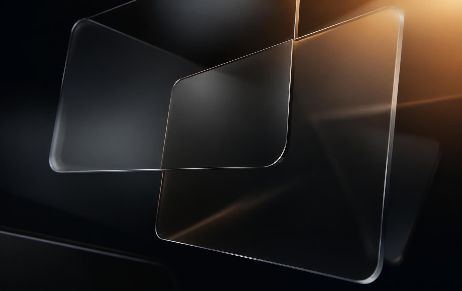 Layered glass panels representing the stages of building a digital product